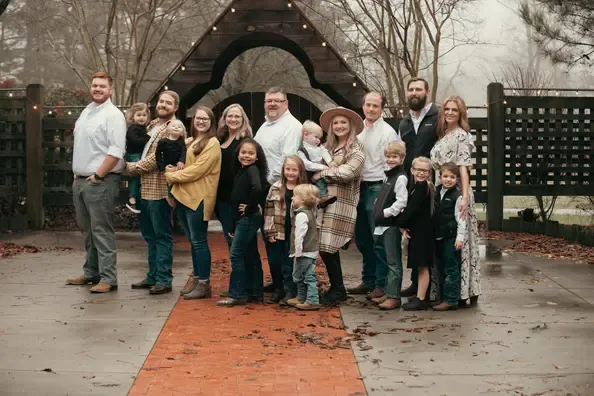 Warm family portrait photography session